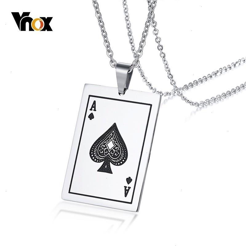 Lucky Ace Of Spades Mens Necklace Color Poker Pendant For Male Stainless Steel Casino Fortune Playing Cards
Lucky Ace Of Spades Mens Necklace Color Poker Pendant For Male Stainless Steel Casino Fortune Playing Cards