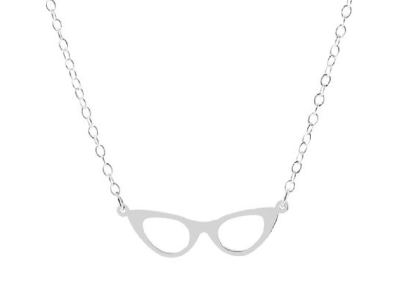30PCS Cat Eye Glasses Frame Necklace Simple Geometric Reading Book Lover Eyeglasses Chain Necklaces for Women Party Hipster Gifts