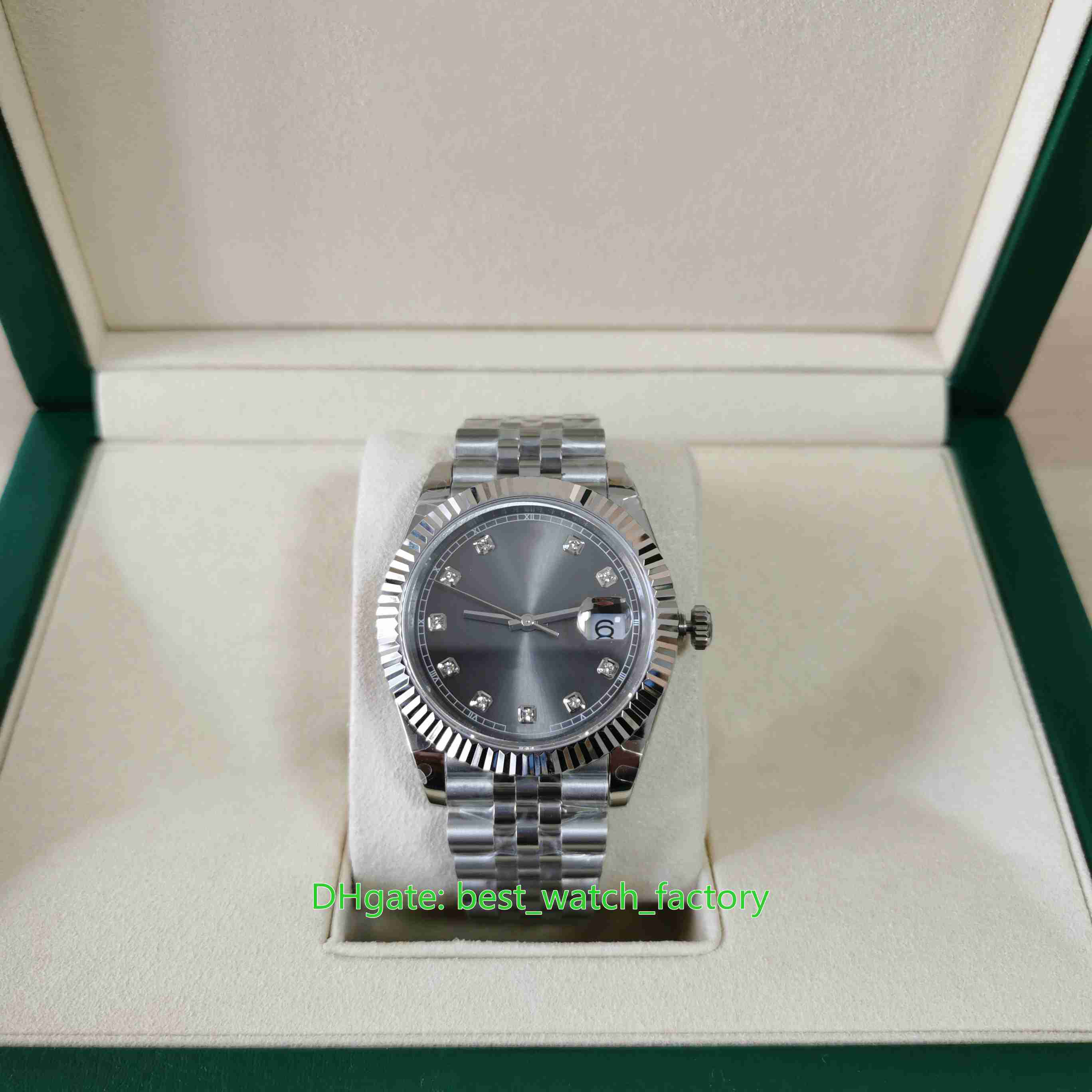 BP Maker Top Quality Watches 41mm Datejust 126334 President Gray Diamond Dial CAL.2813 2836 3235 Movement Mechanical Automatic Mens Watch Men's Wristwatches, Travel bag
BP Maker Top Quality Watches 41mm Datejust 126334 President Gray Diamond Dial CAL.2813 2836 3235 Movement Mechanical Automatic Mens Watch Men's Wristwatches, Travel bag