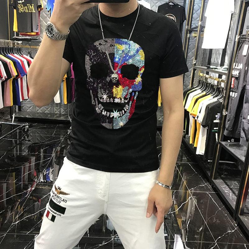 Men's T-Shirts Summer Men's T-Shirt Diamond Printing Basketball Sweatshirt Wild Loose Personality Youth Hip-Hop TopMen's, As shown asian size
Men's T-Shirts Summer Men's T-Shirt Diamond Printing Basketball Sweatshirt Wild Loose Personality Youth Hip-Hop TopMen's, As shown asian size