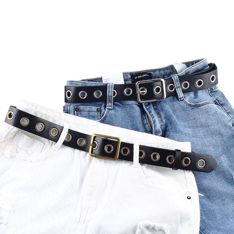 Belts Women Square Metal Pin Buckle Fashion PU Leather Single Row Hole Waist Belt Dress Jeans Punk Lady Hip Hop Skirt Waistband, Black
Belts Women Square Metal Pin Buckle Fashion PU Leather Single Row Hole Waist Belt Dress Jeans Punk Lady Hip Hop Skirt Waistband, Black