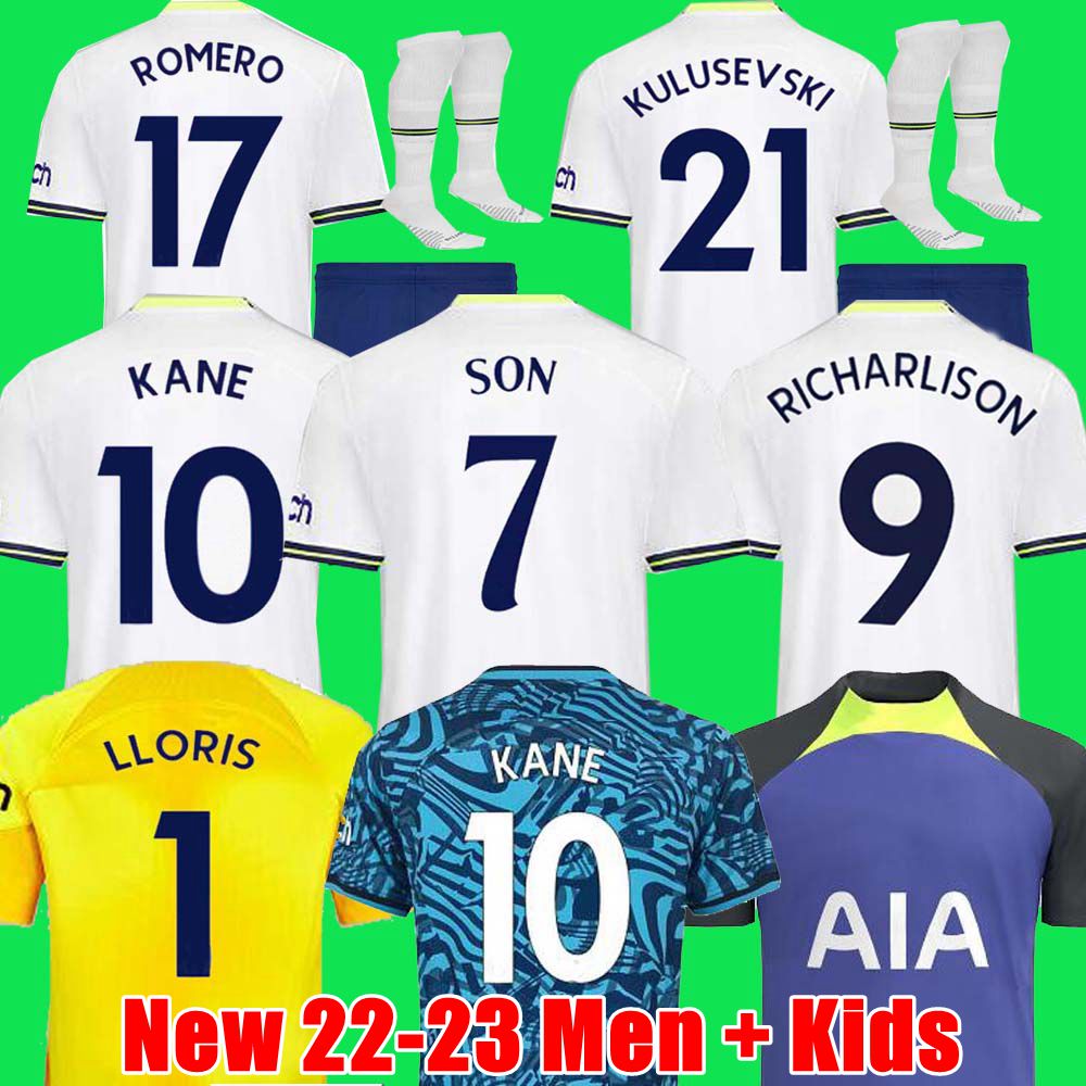 Men KIDS 22 23 SON Soccer Jerseys 2022 2023 jersey Football shirt third LUCAS HOjbjerg Loris ROMERO REGUILON BRYAN KULUSEVSKI BENTANCUR KANE RICHARLISON NDOMBELE, 22/23 3rd aldult
Men KIDS 22 23 SON Soccer Jerseys 2022 2023 jersey Football shirt third LUCAS HOjbjerg Loris ROMERO REGUILON BRYAN KULUSEVSKI BENTANCUR KANE RICHARLISON NDOMBELE, 22/23 3rd aldult