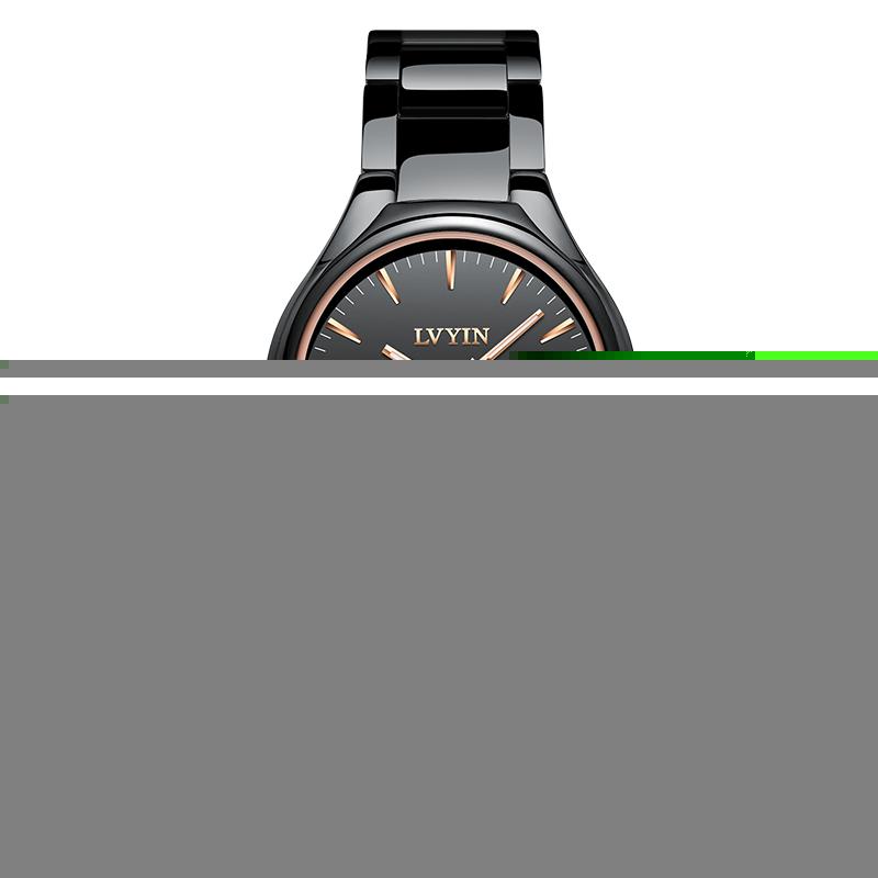 Wristwatches Lvyin Ceramic Watch Women Fashion Simple Waterproof Quartz Lady Elegant Business Clock Dress 6832, Silver
Wristwatches Lvyin Ceramic Watch Women Fashion Simple Waterproof Quartz Lady Elegant Business Clock Dress 6832, Silver