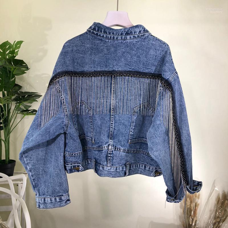 Women' Jackets Jean Spring Autumn Korean 2022 Jacket Women Flare Sleeve Long Tassel Bomber Casual Short Denim, Blue
Women' Jackets Jean Spring Autumn Korean 2022 Jacket Women Flare Sleeve Long Tassel Bomber Casual Short Denim, Blue