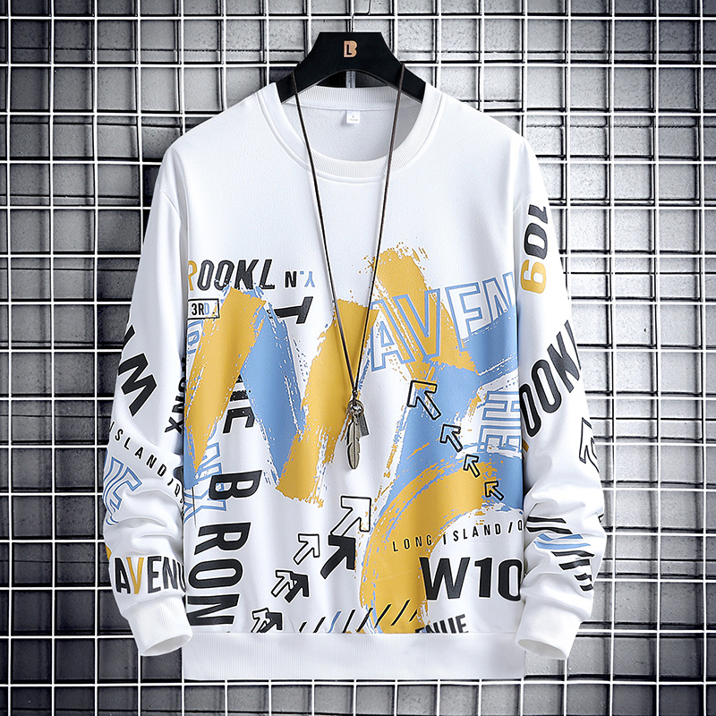 Sweater Men's Spring And Autumn New Men'S Long-Sleeved Sweater Fashion Trend Round Neck Top Bottoming Shirt Casual, White
Sweater Men's Spring And Autumn New Men'S Long-Sleeved Sweater Fashion Trend Round Neck Top Bottoming Shirt Casual, White