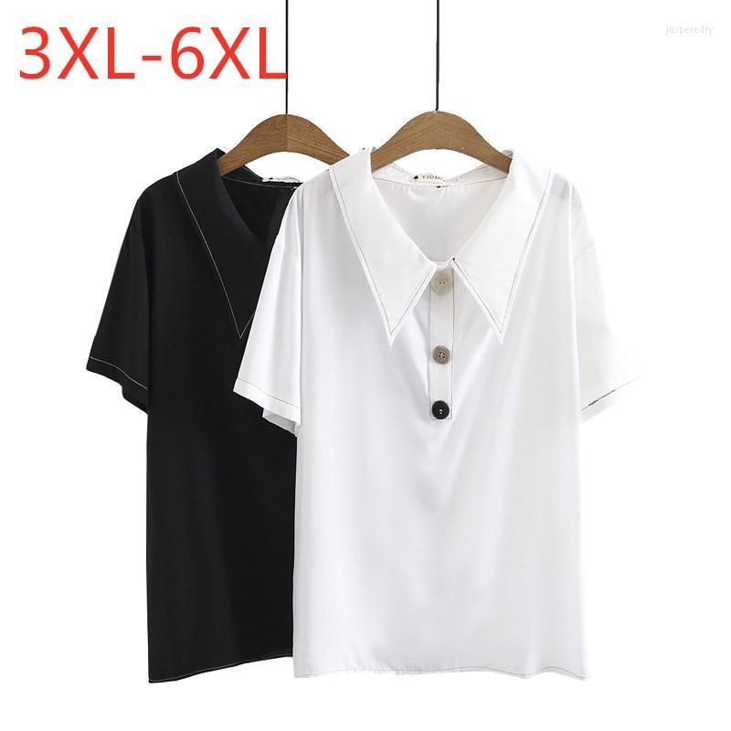 Women's Plus Size T-Shirt Ladies Summer Tops For Women Blouse Large Short Sleeve Loose Black White Button Shirt 3XL 5XL 6XLWomen's Jasp2
Women's Plus Size T-Shirt Ladies Summer Tops For Women Blouse Large Short Sleeve Loose Black White Button Shirt 3XL 5XL 6XLWomen's Jasp2