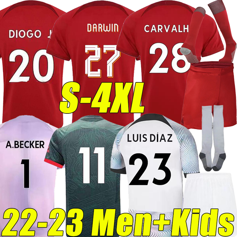 4XL Mohamed 22/23 season Soccer jerseys DARWIN 27 fans player version Diogo Luis DIaz Fabio Alexander Arnold 2023 Men Women Kids Kits Socks Full Sets football shirt, Liwupu 22-23 gk purple kit+socks
4XL Mohamed 22/23 season Soccer jerseys DARWIN 27 fans player version Diogo Luis DIaz Fabio Alexander Arnold 2023 Men Women Kids Kits Socks Full Sets football shirt, Liwupu 22-23 gk purple kit+socks