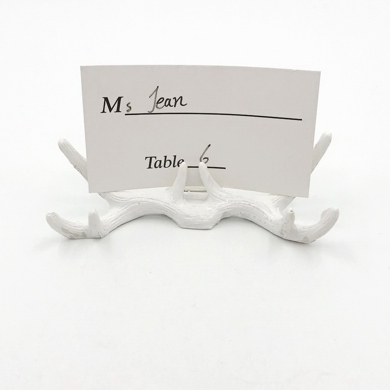 100PCS Rustic Wedding Favors White Antler Place Card Holder Photo Holders Home Decoratives Party Table Decorations
100PCS Rustic Wedding Favors White Antler Place Card Holder Photo Holders Home Decoratives Party Table Decorations