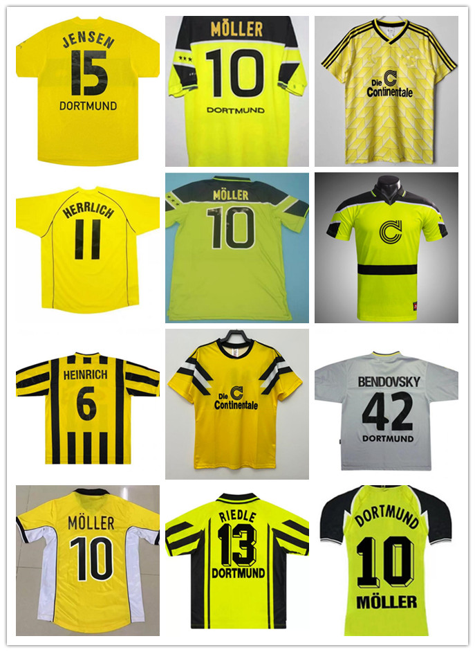 1995 96 97 98 99 2000 01 02 Borussia Retro dortmund Soccer Jersey Lewandowski REUS METZELDER DEDE MOLLER AMOROSO ROSICKY BOBIC Classic adult
1995 96 97 98 99 2000 01 02 Borussia Retro dortmund Soccer Jersey Lewandowski REUS METZELDER DEDE MOLLER AMOROSO ROSICKY BOBIC Classic adult