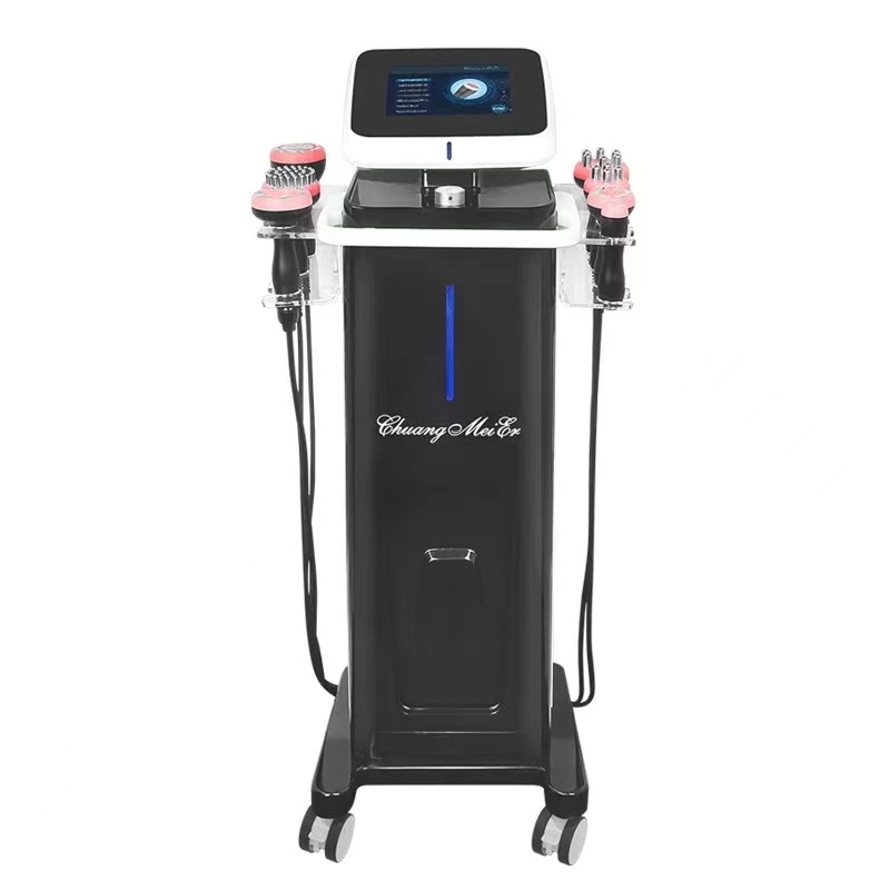 2022 Portable 7 in 1 rf cavitation 80k ultrasonic Cellulite Reduction body slimming mucle build machine