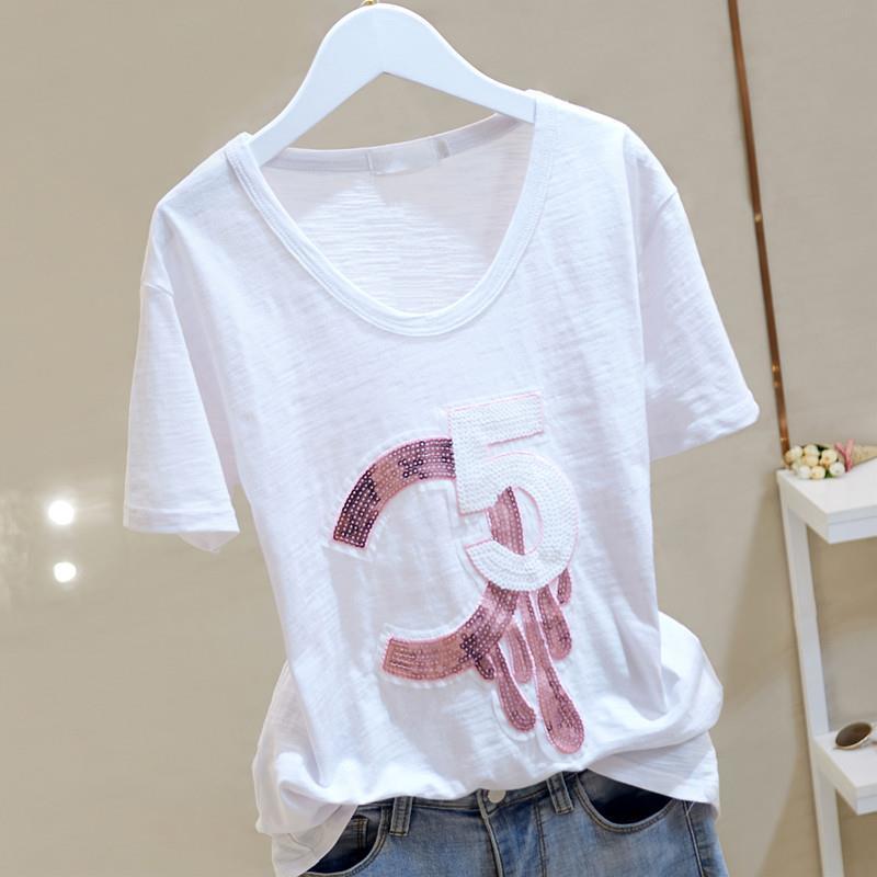 Women Top White T S… - image