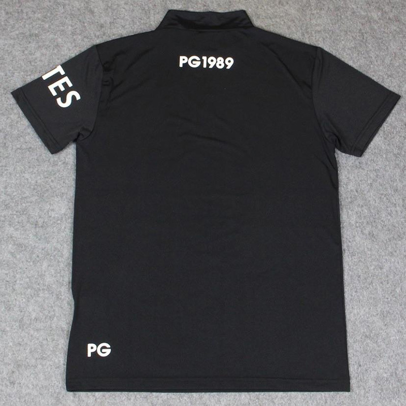 Summer Men Clothing Short Sleeve Golf T-Shirt Black or White Colors Middle Collar Sunscreen Outdoor Sports Leisure Polos Shirt