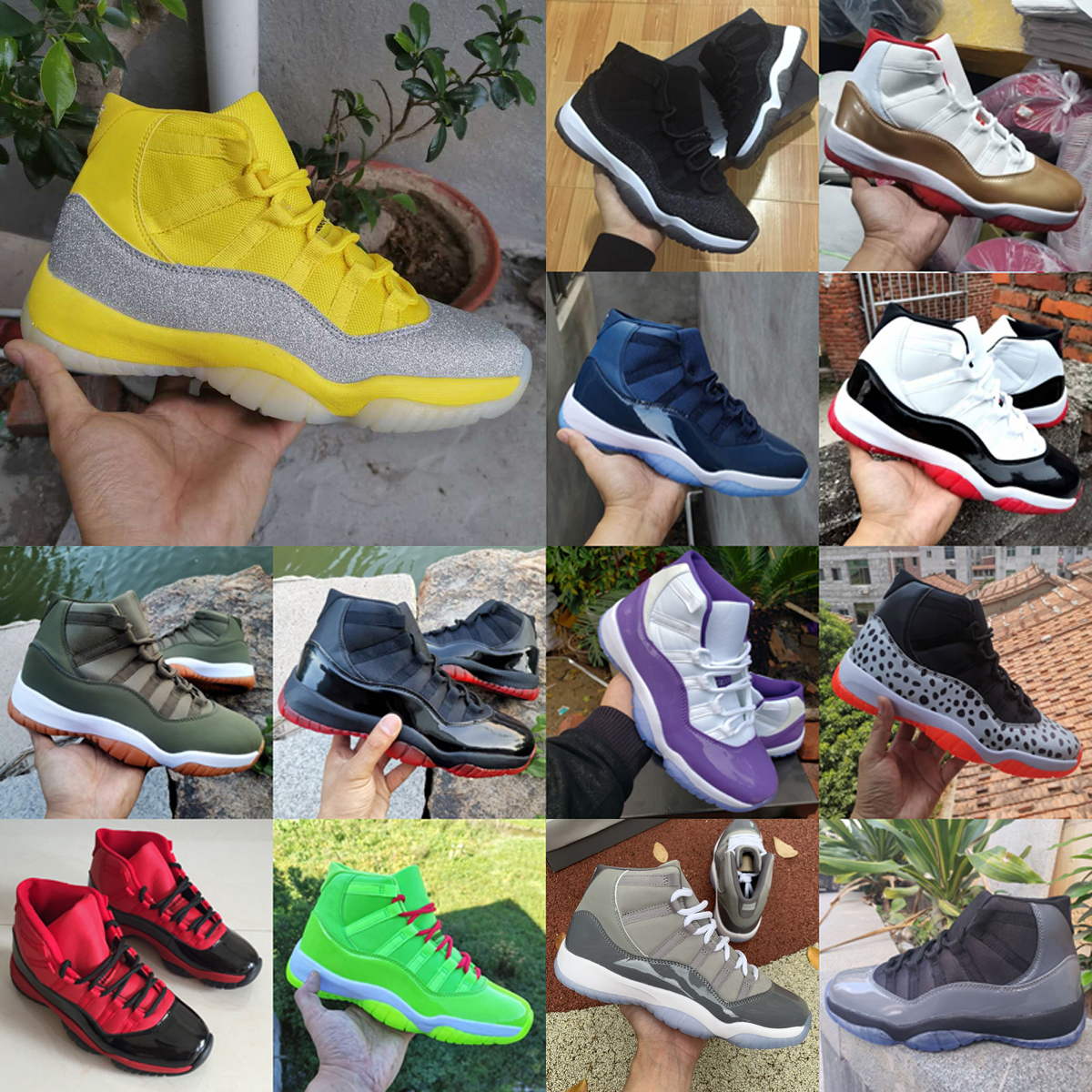 Cool Grey High 11 11s Outdoor shoes bred 25th Anniversary concord 45 space jam Men Women Trainers low legend blue Medium Olive Designer Sneakers, As picture 25
Cool Grey High 11 11s Outdoor shoes bred 25th Anniversary concord 45 space jam Men Women Trainers low legend blue Medium Olive Designer Sneakers, As picture 25