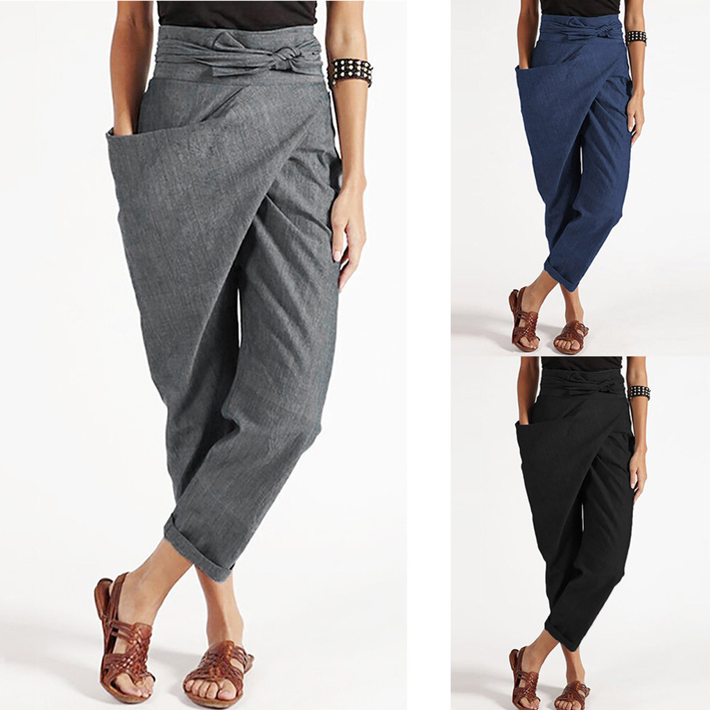 Fashion Women Harem Pants ZANZEA Casual Lace Up Solid Turnip Trousers Female Office Work Pants Elegant Pencil Pantalon Palazzo A25, Black
Fashion Women Harem Pants ZANZEA Casual Lace Up Solid Turnip Trousers Female Office Work Pants Elegant Pencil Pantalon Palazzo A25, Black