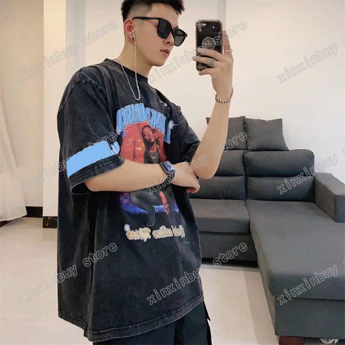 22ss Men Women Designers t shirts tee Paris DESTROYED tie dye cotton short sleeve Crew Neck Streetwear xinxinbuy Black S-2XL
22ss Men Women Designers t shirts tee Paris DESTROYED tie dye cotton short sleeve Crew Neck Streetwear xinxinbuy Black S-2XL