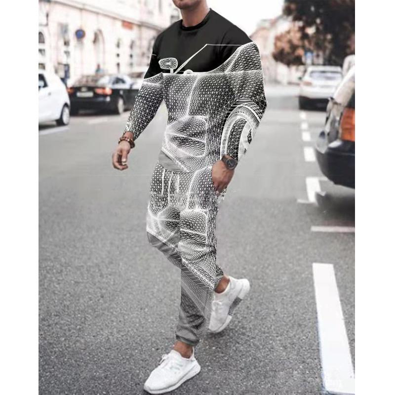 Men' Tracksuits Fashionable Spring And Autumn Sweater Long Sleeve T-shirt Suit Man Streetwear Cool Fashion Boy Large Sets Of 2 PiecesMen, Tc1007
Men' Tracksuits Fashionable Spring And Autumn Sweater Long Sleeve T-shirt Suit Man Streetwear Cool Fashion Boy Large Sets Of 2 PiecesMen, Tc1007