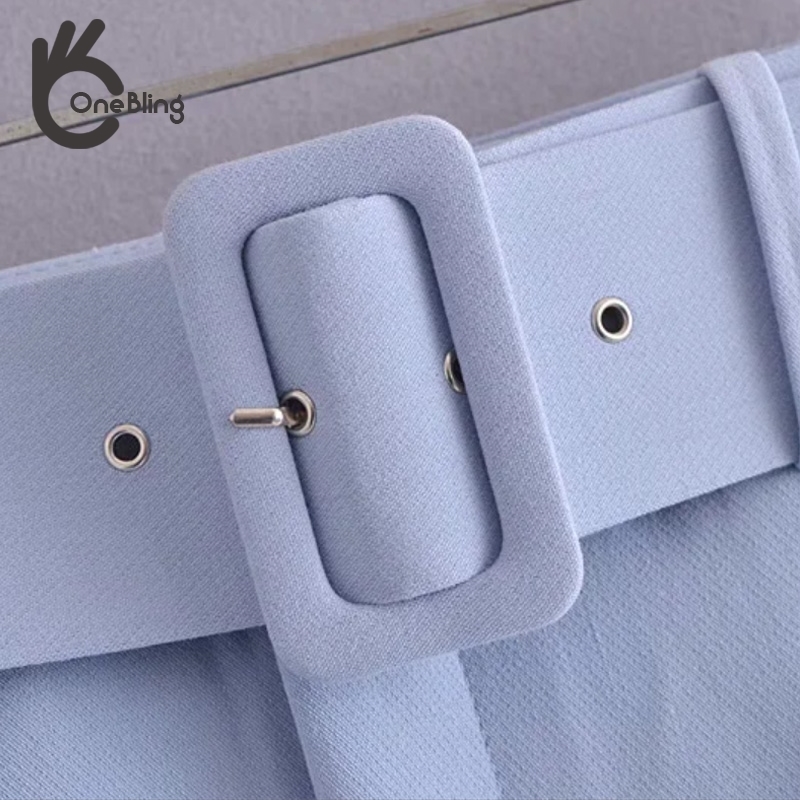 OneBling Women Suit Pants Traf Office Lady Straight Elegant Career Casual Female Ankle Trousers Chic Blazer With Belt 220325