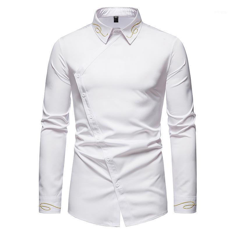 Embroidery Shirts Men Asymmetry White Long Sleeve Casual Shirt Mens Business Work Wedding Brand Camisas Oversized Dress Camisa Men, Black
Embroidery Shirts Men Asymmetry White Long Sleeve Casual Shirt Mens Business Work Wedding Brand Camisas Oversized Dress Camisa Men, Black