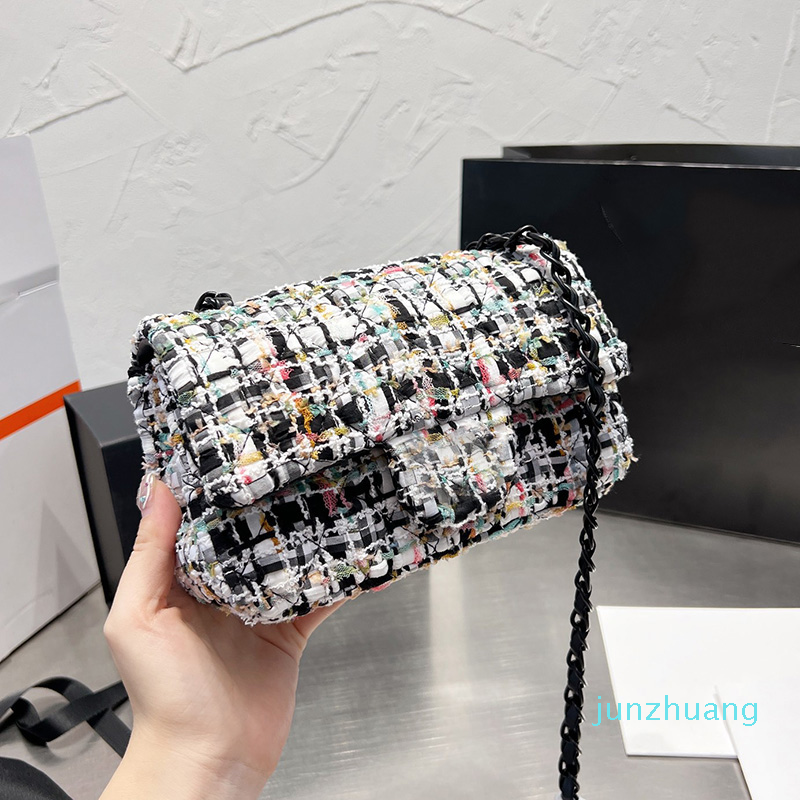 Womens Classic Mini Flap Square Tweed Bags Black Metal Matelasse Chain Crossbody Handbag 20CM, Grey
Womens Classic Mini Flap Square Tweed Bags Black Metal Matelasse Chain Crossbody Handbag 20CM, Grey