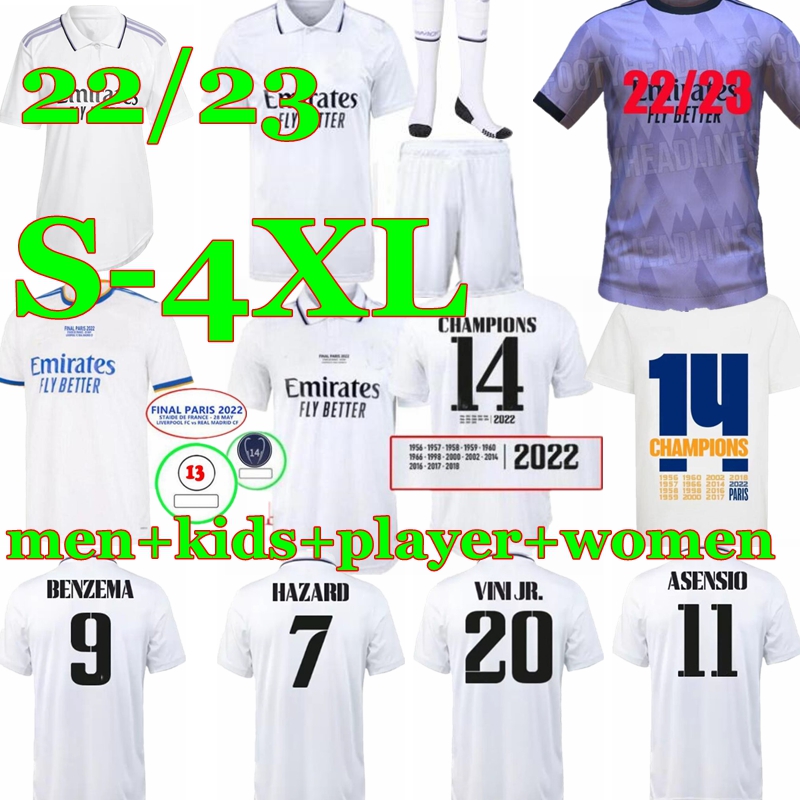 finals 14th cup BENZEMA soccer jersey 21 22 23 football shirt VINI JR CAMAVINGA ALABA HAZARD ASENSIO MODRIC MARCELO VALVERDE REAL MADRIDS camiseta men kids 2022 2023, Blue
finals 14th cup BENZEMA soccer jersey 21 22 23 football shirt VINI JR CAMAVINGA ALABA HAZARD ASENSIO MODRIC MARCELO VALVERDE REAL MADRIDS camiseta men kids 2022 2023, Blue