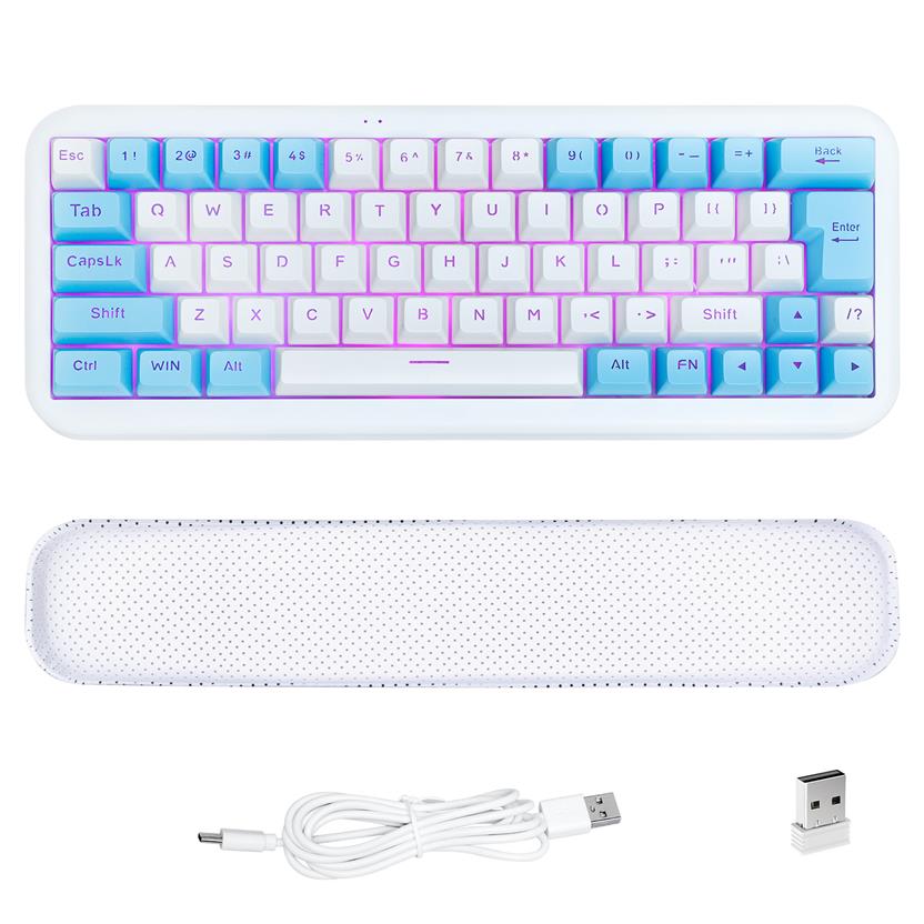 EZSOZO keyboard 60% Bedrade Gaming Toetsenbord, Rgb Backlit Ultra-Compact Mini Toetsenbord3150
EZSOZO keyboard 60% Bedrade Gaming Toetsenbord, Rgb Backlit Ultra-Compact Mini Toetsenbord3150