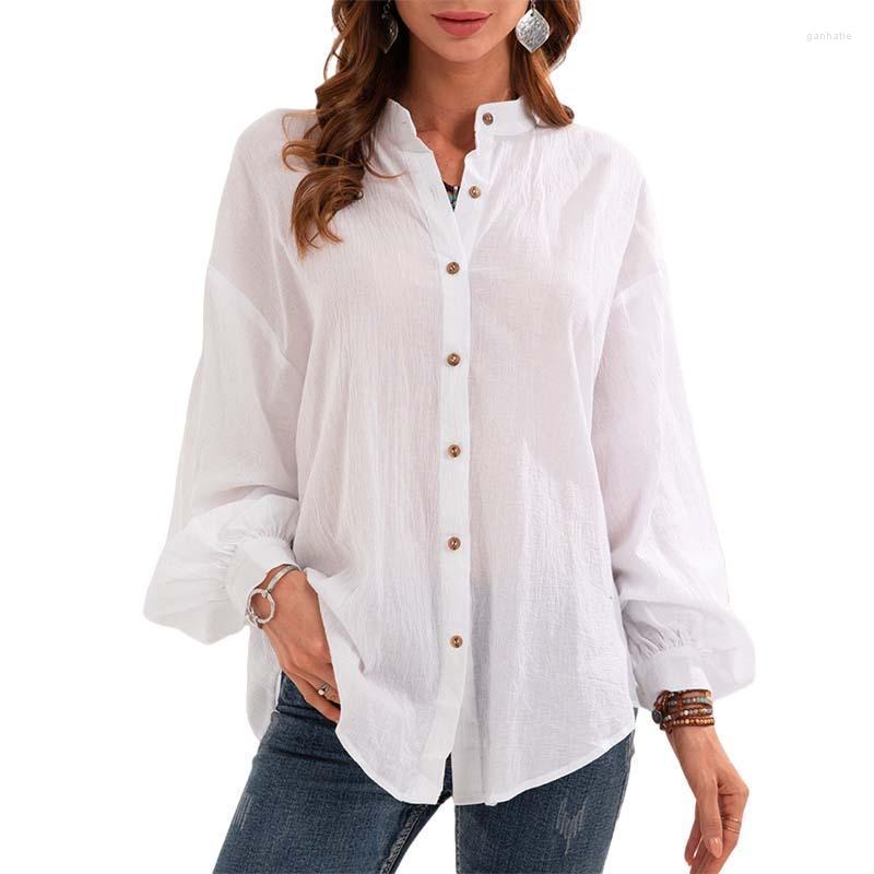 Women' Blouses & Shirts Summer Long Sleeve Cotton Linen Shirt Women Solid Color Turn-down Collar Button Loose Office Lady Plus Size Street, Green
Women' Blouses & Shirts Summer Long Sleeve Cotton Linen Shirt Women Solid Color Turn-down Collar Button Loose Office Lady Plus Size Street, Green