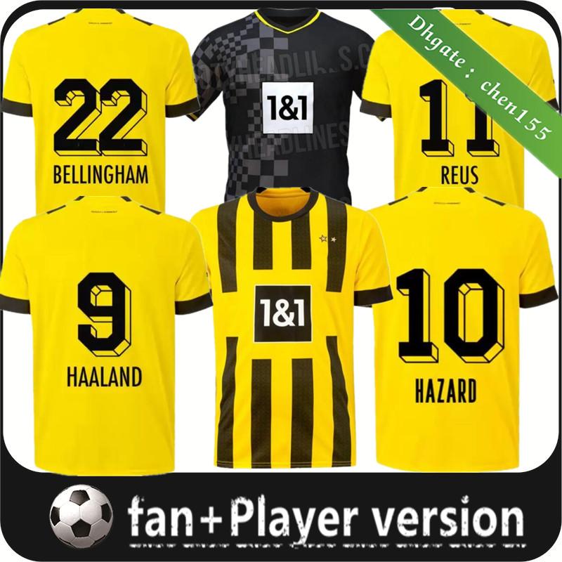 22 23 110 Th soccer jersey Borussia HAALAND KAMARA 2022 2023 home away ootball shirt REUS BELLINGHAM HUMMELS REYNA BRANDT Dortmund men maillot de foot, 22/23 home
22 23 110 Th soccer jersey Borussia HAALAND KAMARA 2022 2023 home away ootball shirt REUS BELLINGHAM HUMMELS REYNA BRANDT Dortmund men maillot de foot, 22/23 home