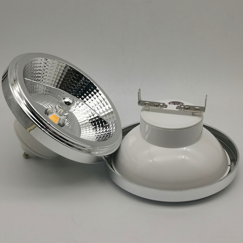 

LED Down Lamp Warm/Cold white lighting Dimmable AR111 Embedded COB LED Spotlight 12W GU10 Ceiling Light ES111 AC85-265V DC12V