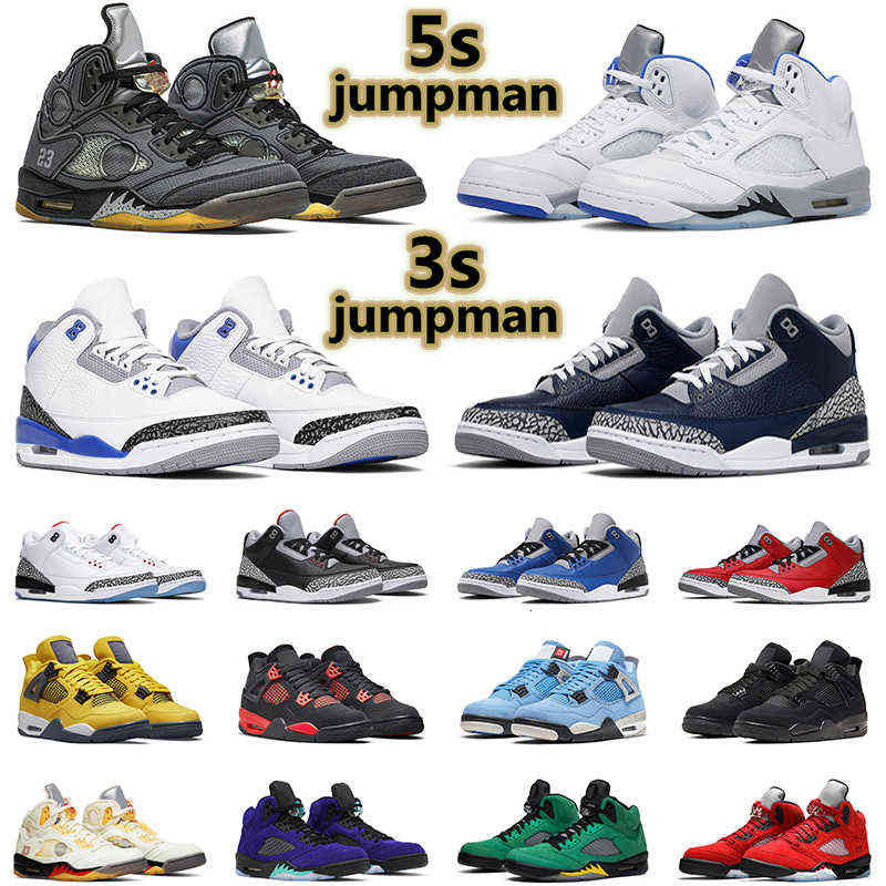 men Outdoor shoes jumpman5s stealth raging bull michigan sail racer blue bird shattered backboard 3s outdoor mens trainer, # 15