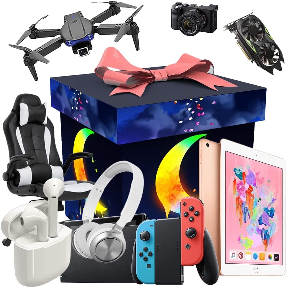 Mystery Box, Random Luck Box Electronics, Surprise Box Contains Unexpected Gifts, Such As Drones, Smart Watches, Gamepads, Digital Cameras And More
Mystery Box, Random Luck Box Electronics, Surprise Box Contains Unexpected Gifts, Such As Drones, Smart Watches, Gamepads, Digital Cameras And More