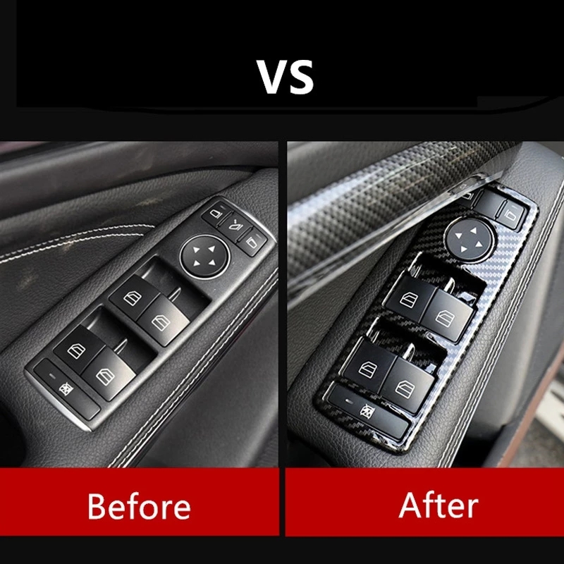 For Mercedes Benz W204 GLA X156 CLA C117 A W176 B W246 Class Car Window Glasses Lift Button Cover Switch Frame Trim9159687