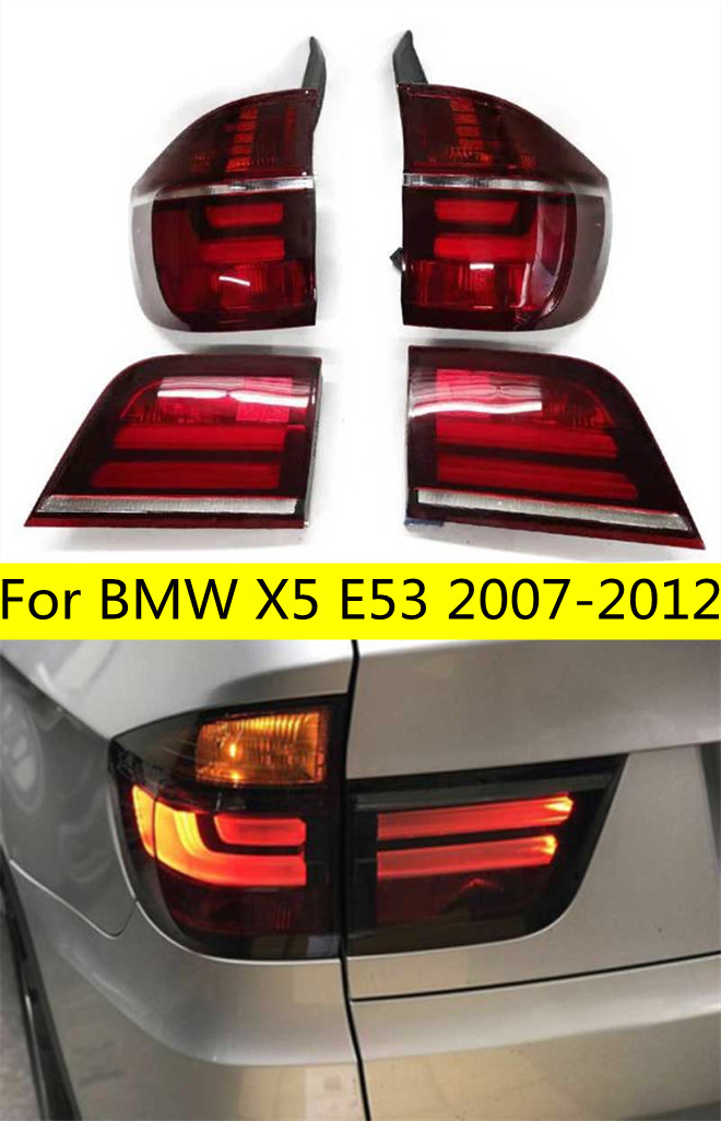 Car Rear Lights For X5 LED Tail Light 2007-2012 E53 LED Taillights Fog Brake Turn Signal Reversing Lamp Auto Accessories