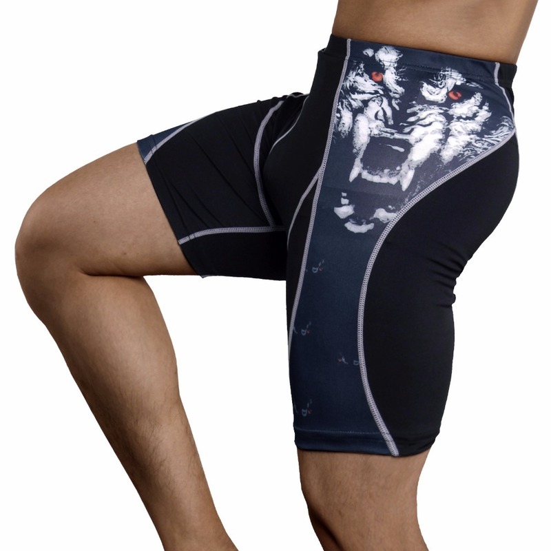 Compression Men Tights Fitness Elastic Running Shorts Quick Dry Fit Gyms Sport Pants 220518