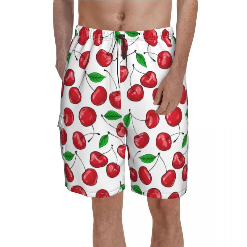 Men' Shorts Red Fruit Board Cherries Print Short Pants Elastic Waist Pattern Swimming TrunksMen
Men' Shorts Red Fruit Board Cherries Print Short Pants Elastic Waist Pattern Swimming TrunksMen