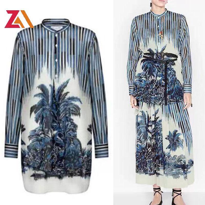 Women' Blouses & Shirts ZALady Designer Runway Vintage Loose Summer Long Sleeve Retro Stripe Printing Casual Streewear Zevity Tops, Blue
Women' Blouses & Shirts ZALady Designer Runway Vintage Loose Summer Long Sleeve Retro Stripe Printing Casual Streewear Zevity Tops, Blue
