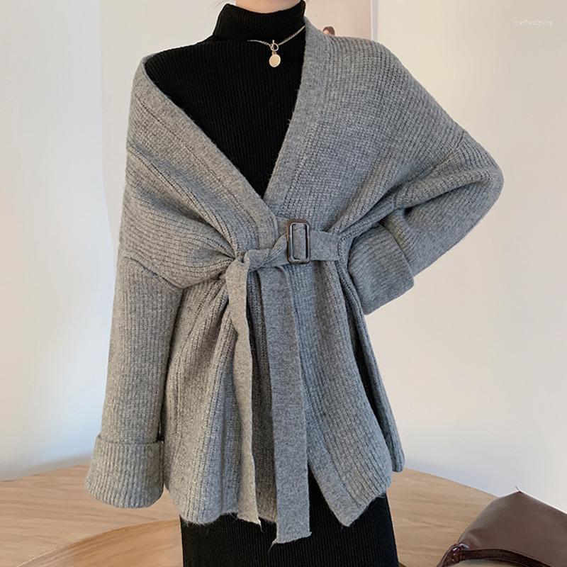 Women's Knits & Tees 2022 Autumn Winter Casual Knitwear Cardigan Mujer Women Lace Up Loose Knitted Sweater Top Femme Vintage Outwear Pull Pe, Gray
Women's Knits & Tees 2022 Autumn Winter Casual Knitwear Cardigan Mujer Women Lace Up Loose Knitted Sweater Top Femme Vintage Outwear Pull Pe, Gray