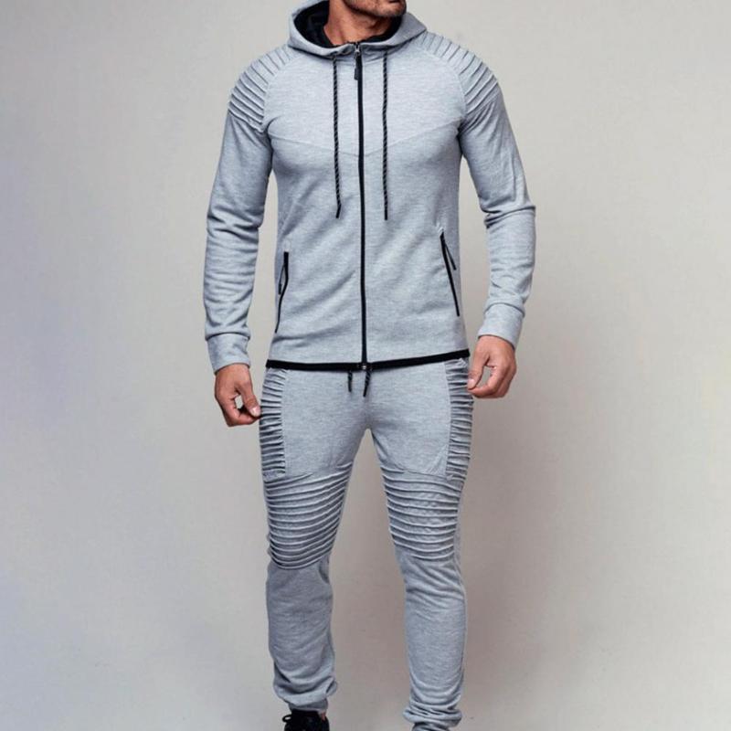 Men's Tracksuits 2 Pcs/Set Trendy Casual Men Tracksuit Spring Suit Drawstring Elastic Waist, Gray
Men's Tracksuits 2 Pcs/Set Trendy Casual Men Tracksuit Spring Suit Drawstring Elastic Waist, Gray