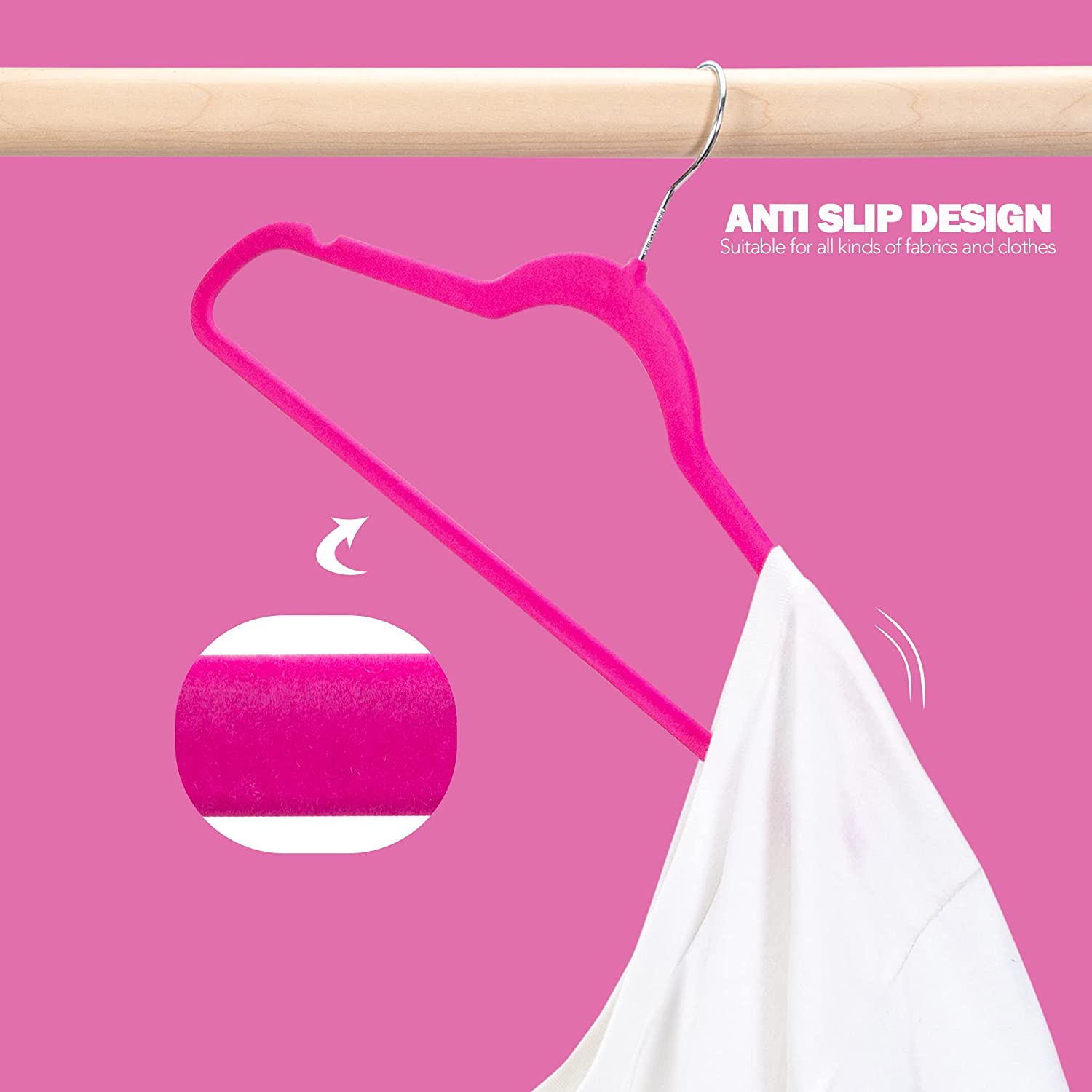 Nobemall Premium NonSlip Velvet Hangers Suit Hangers for Coat8459749