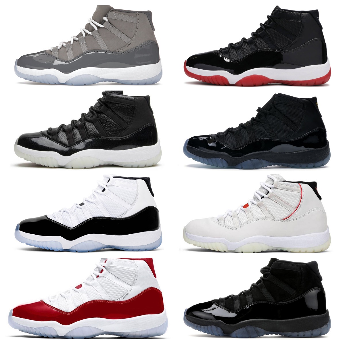 Cool Grey 11 11s Basketball Shoes Men Women High Jubilee 25th Anniversary Playoffs Bred Gamma Blue Space Jam Cap and Gown Midnight Navy Cherry Concord sports Sneakers, Bubble package bag
Cool Grey 11 11s Basketball Shoes Men Women High Jubilee 25th Anniversary Playoffs Bred Gamma Blue Space Jam Cap and Gown Midnight Navy Cherry Concord sports Sneakers, Bubble package bag