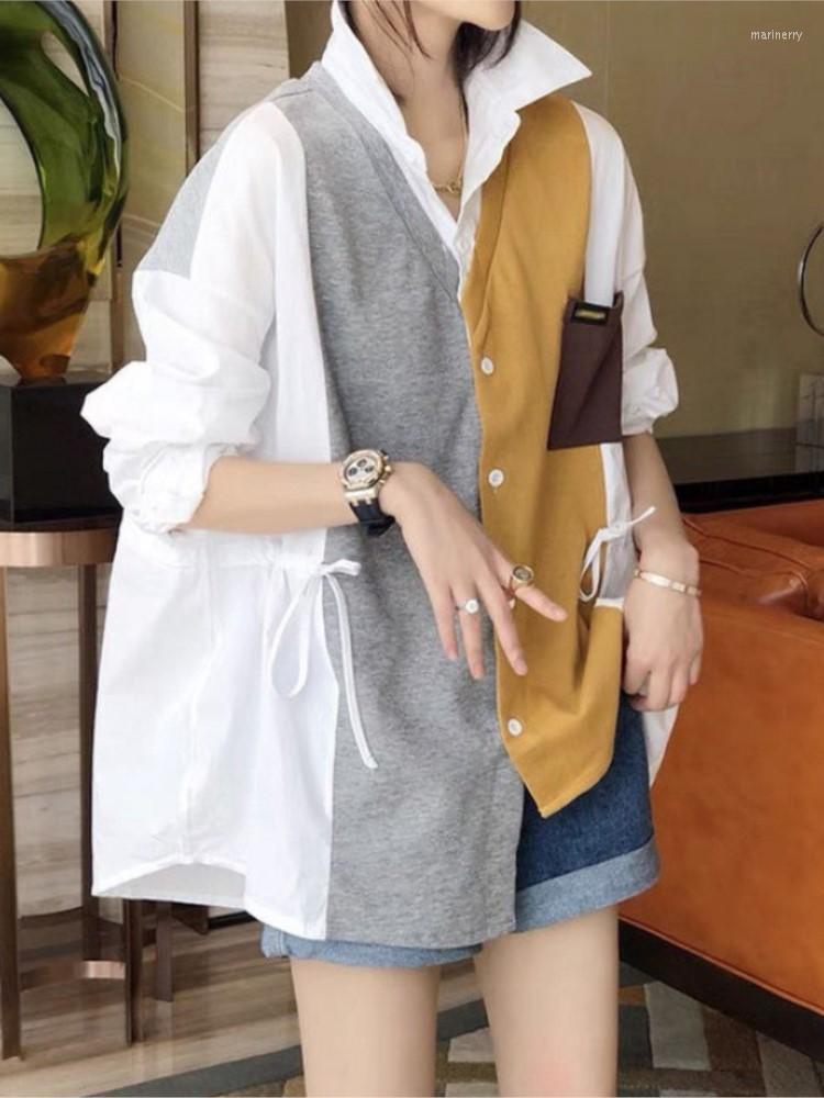 Women's Knits & Tees Irregular Shirt Sweater Women Patchwork Contrast Color Female Fashion Clothes Loose Autumn TopWomen's Mari22
Women's Knits & Tees Irregular Shirt Sweater Women Patchwork Contrast Color Female Fashion Clothes Loose Autumn TopWomen's Mari22