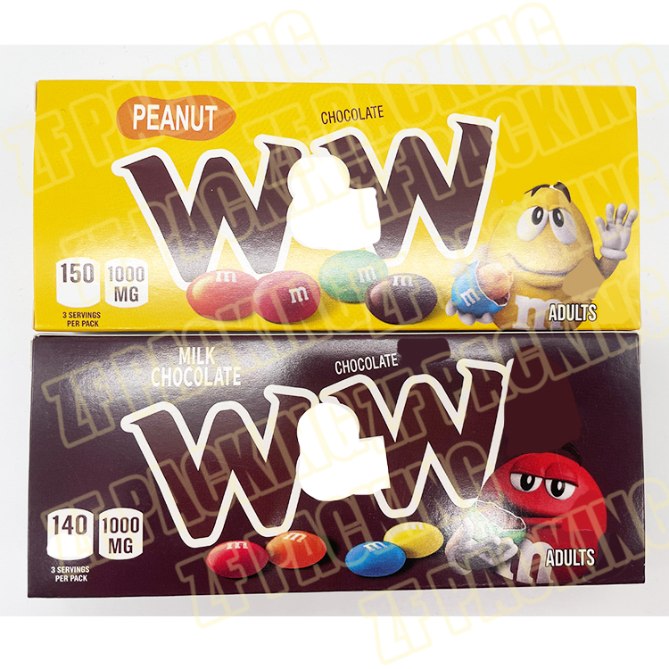 Edibles packaging paper box 1000mg W&W's Lolly gummies hershey's cream crunch mounds milkyweed kushkat znickers milk chocolate cereal paper boxes
Edibles packaging paper box 1000mg W&W's Lolly gummies hershey's cream crunch mounds milkyweed kushkat znickers milk chocolate cereal paper boxes