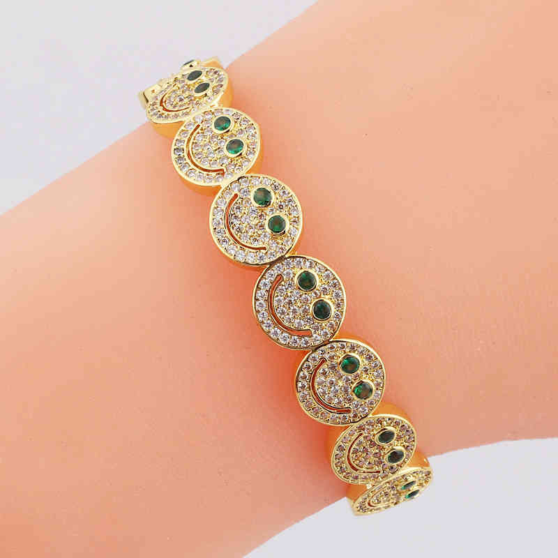 European And American Fashion Retro Diamond Face Open Bracelet For Women