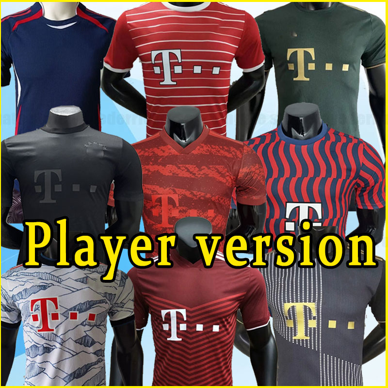 PLAYER VERSION Bayernes 21 22 23 soccer jerseys LEWANDOWSKI SANE GORETZKA MULLER DAVIES Football shirt 2021 2022 2023 sock training MANE Training third away home
PLAYER VERSION Bayernes 21 22 23 soccer jerseys LEWANDOWSKI SANE GORETZKA MULLER DAVIES Football shirt 2021 2022 2023 sock training MANE Training third away home