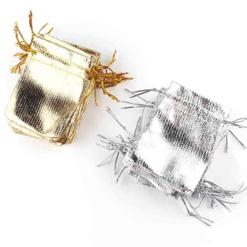50Pcs/lot 7x9cm 9x12cm Gold Fabric Organza Jewelry Packaging drawstring Velvet Gift Bags & Wedding Favor Pouches Jewellery
50Pcs/lot 7x9cm 9x12cm Gold Fabric Organza Jewelry Packaging drawstring Velvet Gift Bags & Wedding Favor Pouches Jewellery
