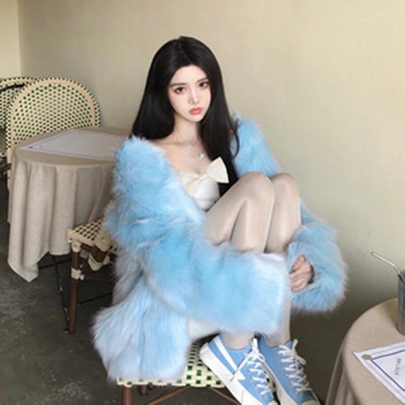 Women' Fur & Faux Fashionable Mid-length Coat Imitation Autumn And Winter 2022 Style Thin Female Button Pocket Outwear XF680, Blue
Women' Fur & Faux Fashionable Mid-length Coat Imitation Autumn And Winter 2022 Style Thin Female Button Pocket Outwear XF680, Blue