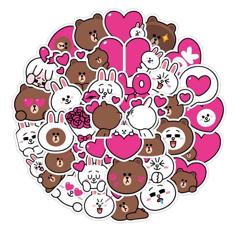 40pcs Brown Bear Connie Rabbit Laptop Stickers Pack Classic Graffiti For Suitcase Cool Skateboard Cartoon Toy Luggage Cute Animal Decals, Cute stickers
40pcs Brown Bear Connie Rabbit Laptop Stickers Pack Classic Graffiti For Suitcase Cool Skateboard Cartoon Toy Luggage Cute Animal Decals, Cute stickers