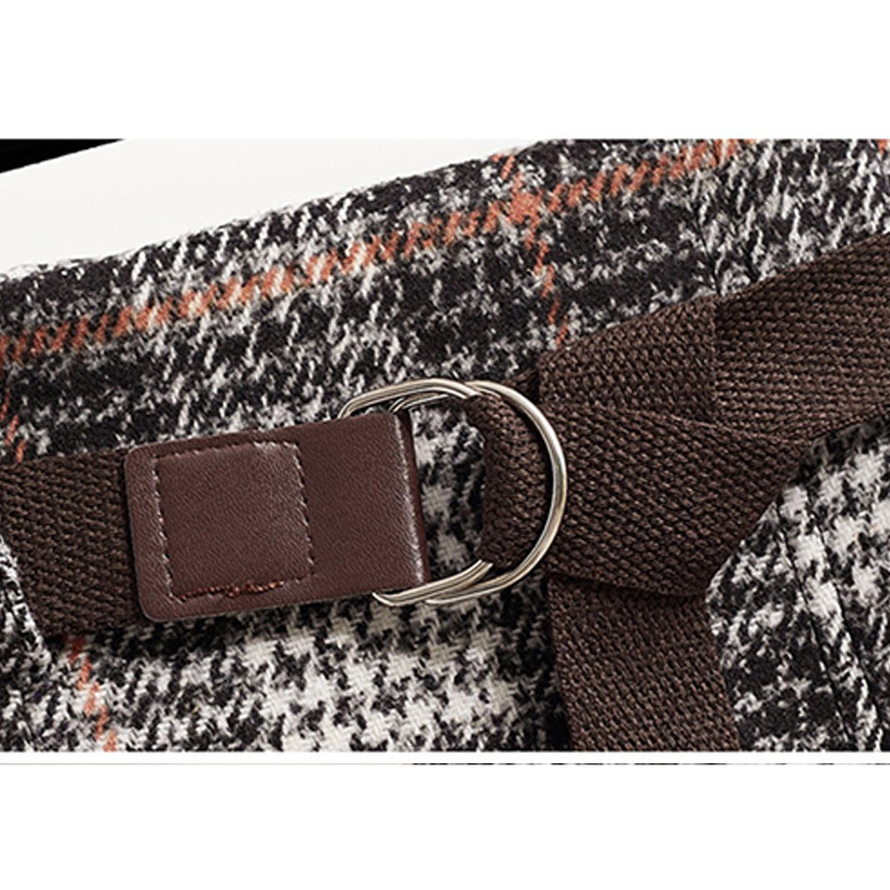 Skirts Women Retro Plaid Fall Winter Midi Skirt A-line High Waist Office Lady Fashion Female Stylish Plus Size Clothes 220317