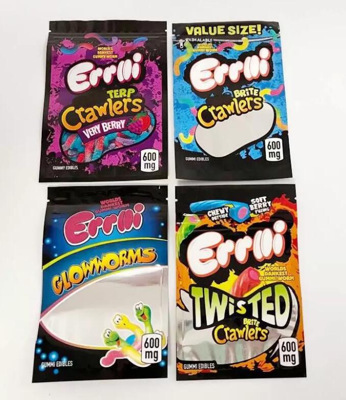 packaging bag Gummi worm Errlli 600mg gum my brite terp crawlers Very berry mylar bags Edibles Packagings
packaging bag Gummi worm Errlli 600mg gum my brite terp crawlers Very berry mylar bags Edibles Packagings