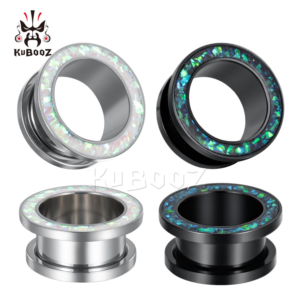 KUBOOZ Stainless Steel Ring Imitation Opal Ear Plugs Tunnels Body Jewelry Piercing Earring Gauges Stretchers Expanders 6-25mm 32PCS
KUBOOZ Stainless Steel Ring Imitation Opal Ear Plugs Tunnels Body Jewelry Piercing Earring Gauges Stretchers Expanders 6-25mm 32PCS