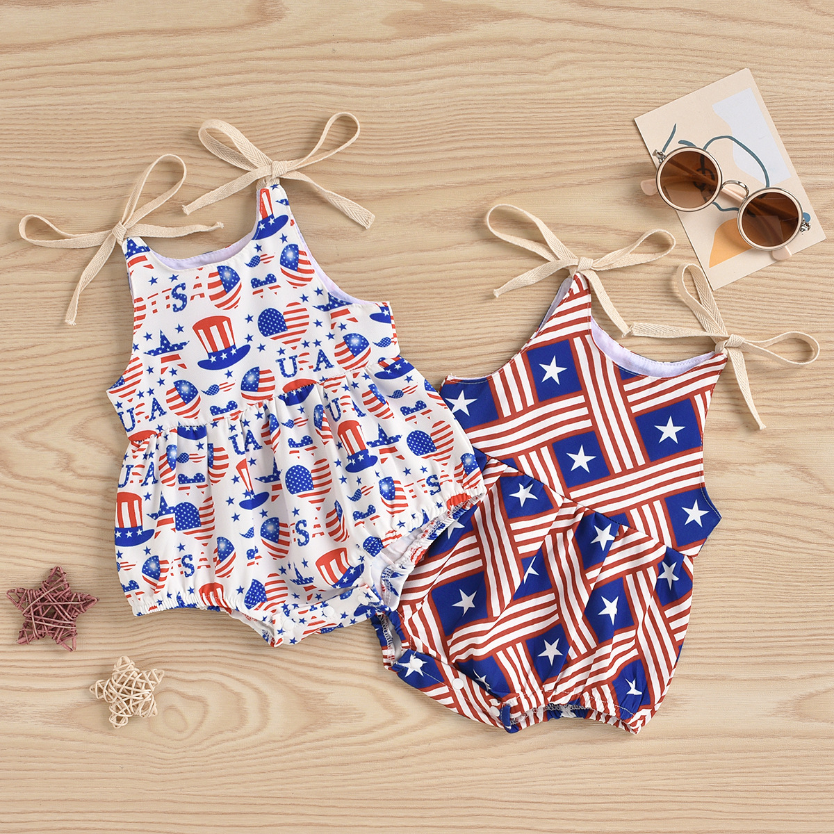 Newborn Baby Girl romper 4th of July 0-24M Sleeveless Cotton Independence Day, Options
Newborn Baby Girl romper 4th of July 0-24M Sleeveless Cotton Independence Day, Options